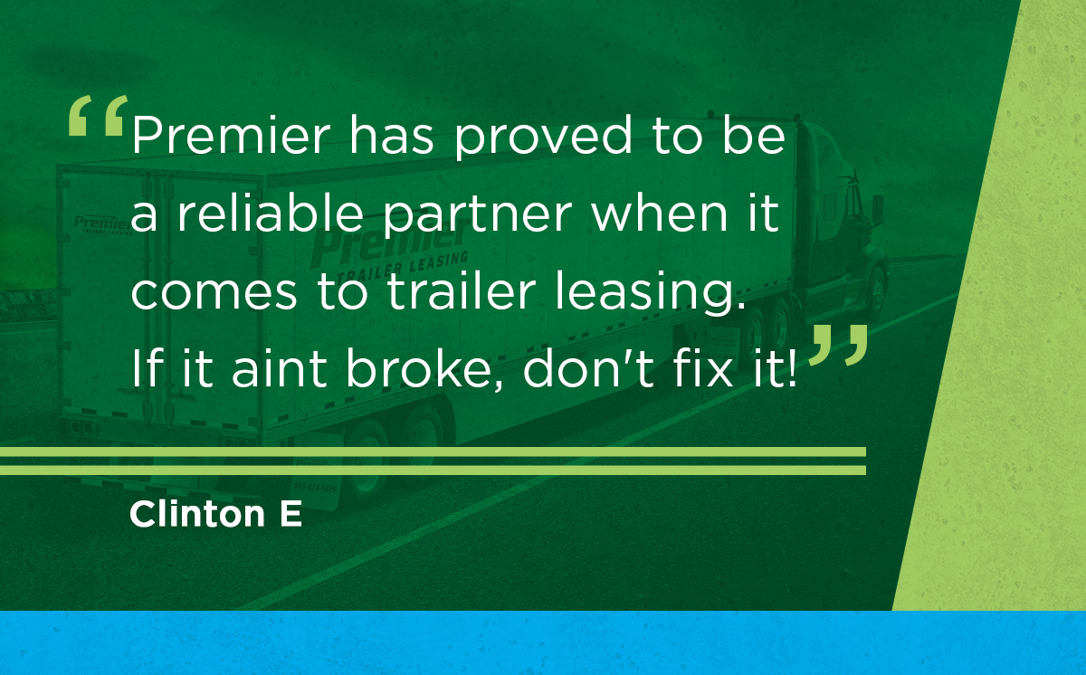 Premier Trailer Leasing Testimonial